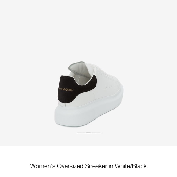 Alexander McQueen White and Black Sneakers - Picture 2 of 3